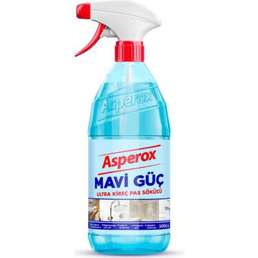 ASPEROX MAVİ GÜÇ 1 LT ULTRA KİREÇ VE PAS SÖKÜCÜ * 12 - 1