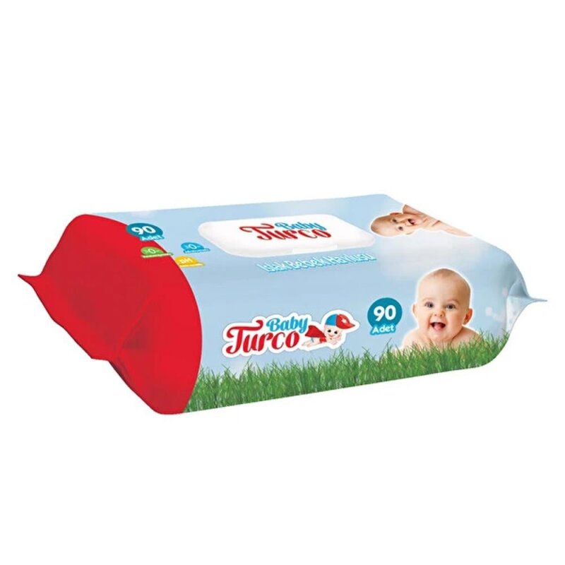 BABY TURCO ISLAK HAVLU KAPAKLI 90 LI*24 - 1