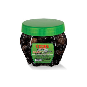 CEBEL SİYAH ZEYTİN İRİ KOVA 500 GR*12 (291-320)