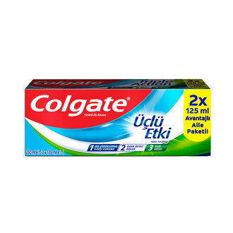 COLGATE ÜÇLÜ ETKİ 125 ML X2 - İKİLİ PAKET *24 - 1