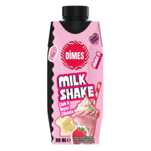 DİMES MİLKSHAKE ÇİLEK-VANİLYA 0,31 L.