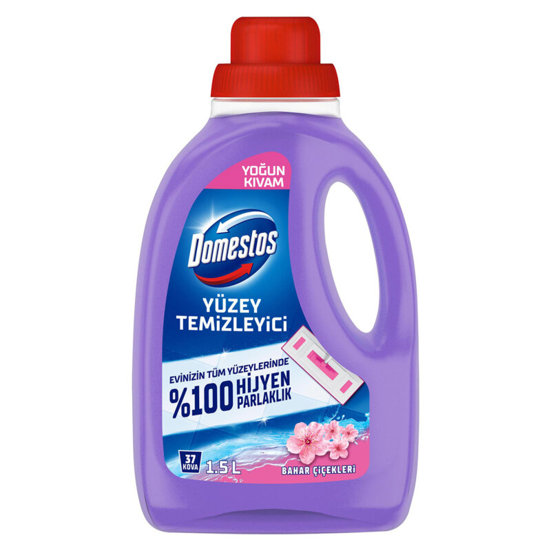 DOMESTOS YÜZEY TEMİZLEYİCİ MOR 8X1500ML - 1