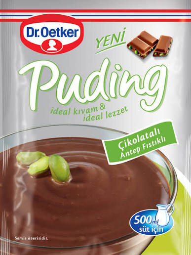 DR.OETKER PUDİNG ÇİKOLATALI ANTEP FISTIKLI 100 G - 1