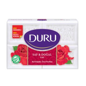 DURU KALIP SABUN SAF&DOĞAL GÜL 600GR *15