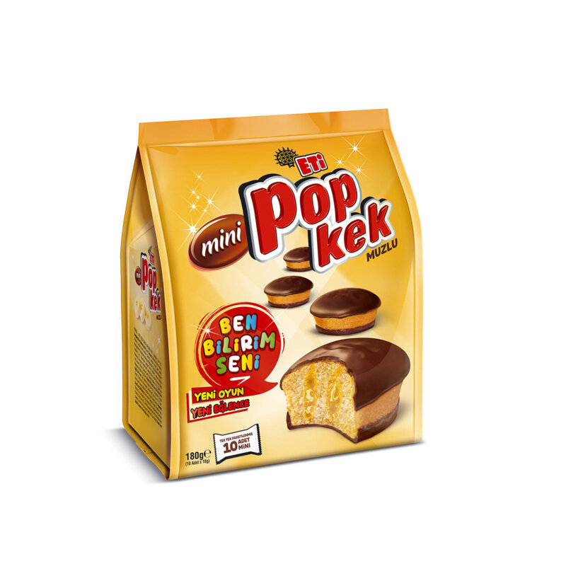 ETİ POPKEK MİNİ MUZLU 180GX10 KL - 1