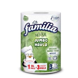 FAMİLİA NATURAL 1=3 JUMBO HAVLU