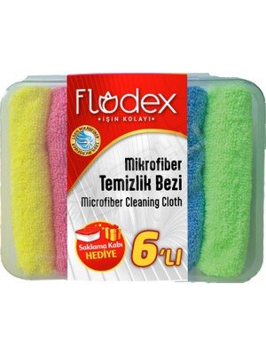 FLODEX MİKROFİBER TEMİZLİK BEZİ 6 LI - 1