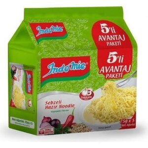 INDOMIE 5Lİ PAKET SEBZELİ NOODLE  *40