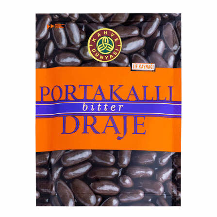 KAHVE DÜNYASI BİTTER PORTAKAL DRAJE 60GR* 12adt - 1