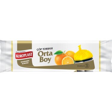 KOROPLAST ÇÖP TORBA MANDARIN KOKULU ORTA BOY*25 - 1
