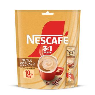 NESCAFE 3Ü1 ARADA SÜTLÜ KÖPÜKLÜ MP12(10X17.4G) - 1