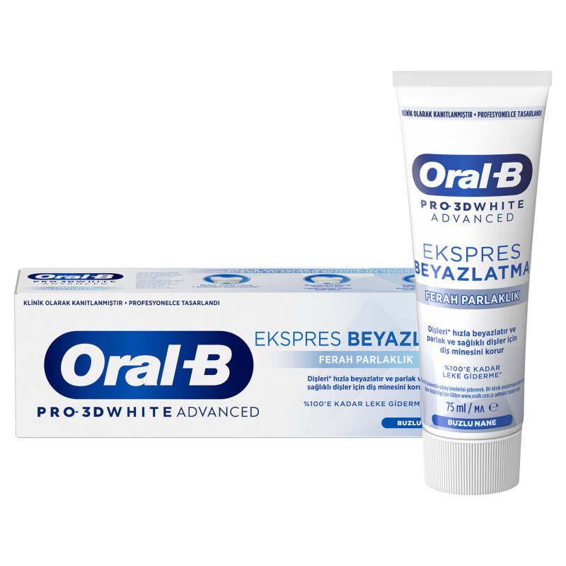 ORAL-B 3DW PRO-EKS.BYZ.FERAH PARLAKLIK 75ML*12 YENI - 1