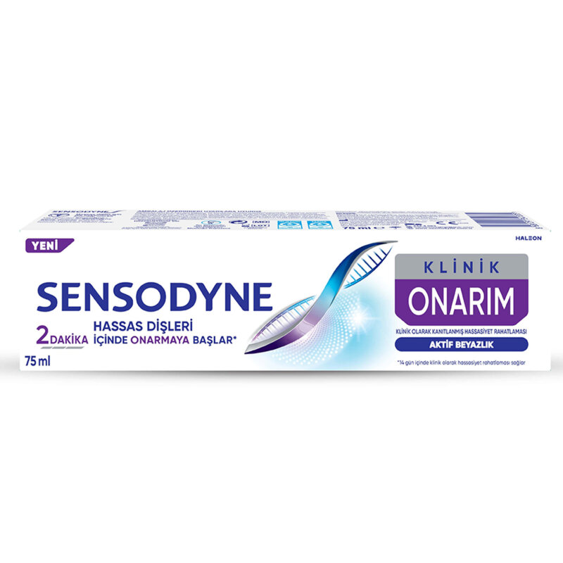 SENSODYNE KLİNİK ONARIM AKTİF BEYAZLIK 75 ML *12 - 1