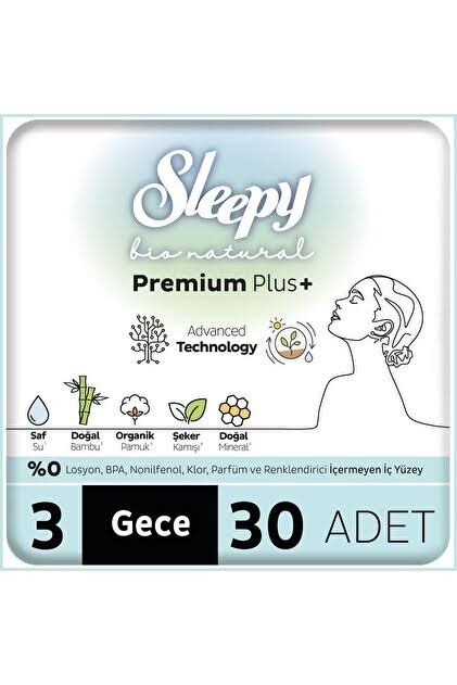 SLEEPY BİO NATURAL MEGA GECE 30 *12 - 1