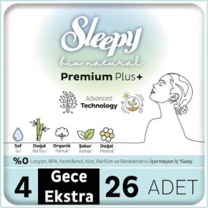 SLEEPY BİO NATURAL MEGA GECE EXTRA 26 *12