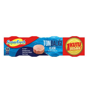 SUPERFRESH SF KLASİK TON 3+1 HEDİYELİ (4X75G)X12