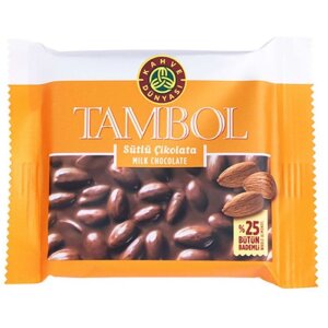 TAMBOL SÜTLÜ BADEMLİ ÇİKOLATA 77GR*10AD*4DP