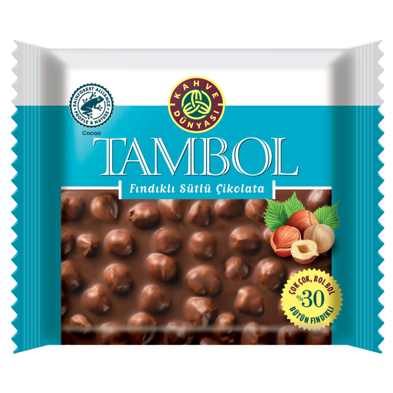 TAMBOL SÜTLÜ FINDIKLI ÇİKOLATA 77GR*10AD*4DP - 1