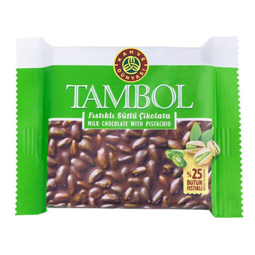 TAMBOL SÜTLÜ FISTIKLI ÇİKOLATA 77GR*10AD*4DP - 1
