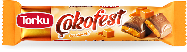 TORKU ÇOKOFEST KARAMEL DOLGULU SÜTLÜ 6X24X30G - 1