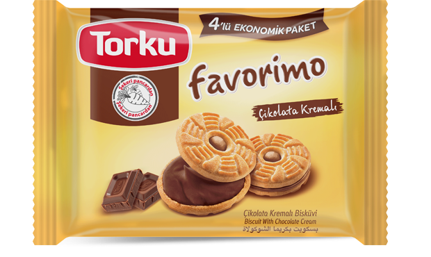 TORKU FAVORIMO ÇIKOLATA KREMALI BISKÜVI 24X61 - 1