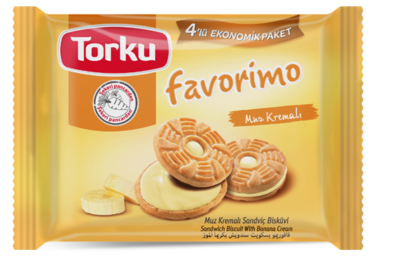 TORKU FAVORİMO MUZ KREMALI BISKÜVI 24X61G - 1