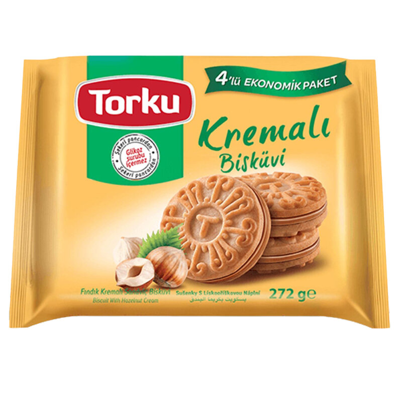 TORKU FINDIK KREMALI BİSKÜVİ MP 8X4X61 G - 1