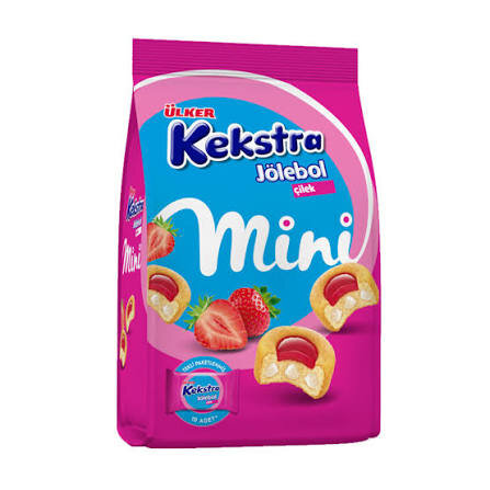 ÜLKER KEKSTRA MİNİ ÇİLEK 150GX10 - 1