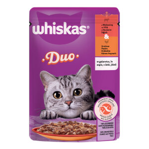 WHİSKAS TASTY DUO SIĞIRLI VE KÜMES HAYVANLI POŞET YAŞ MAMA 85G*28