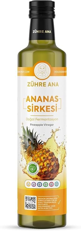 ZÜHRE ANA ANANAS SİRKESİ 500 ML CAM*12 - 1